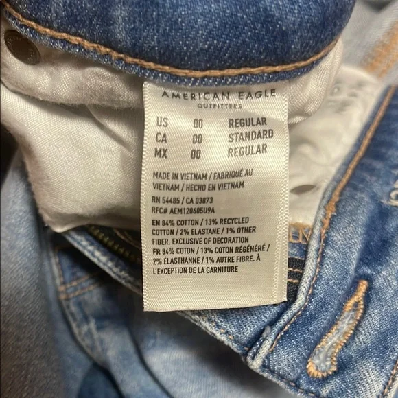 American Eagle Outfitters Blue Skinny Kick Jeans - Picture 4 of 9